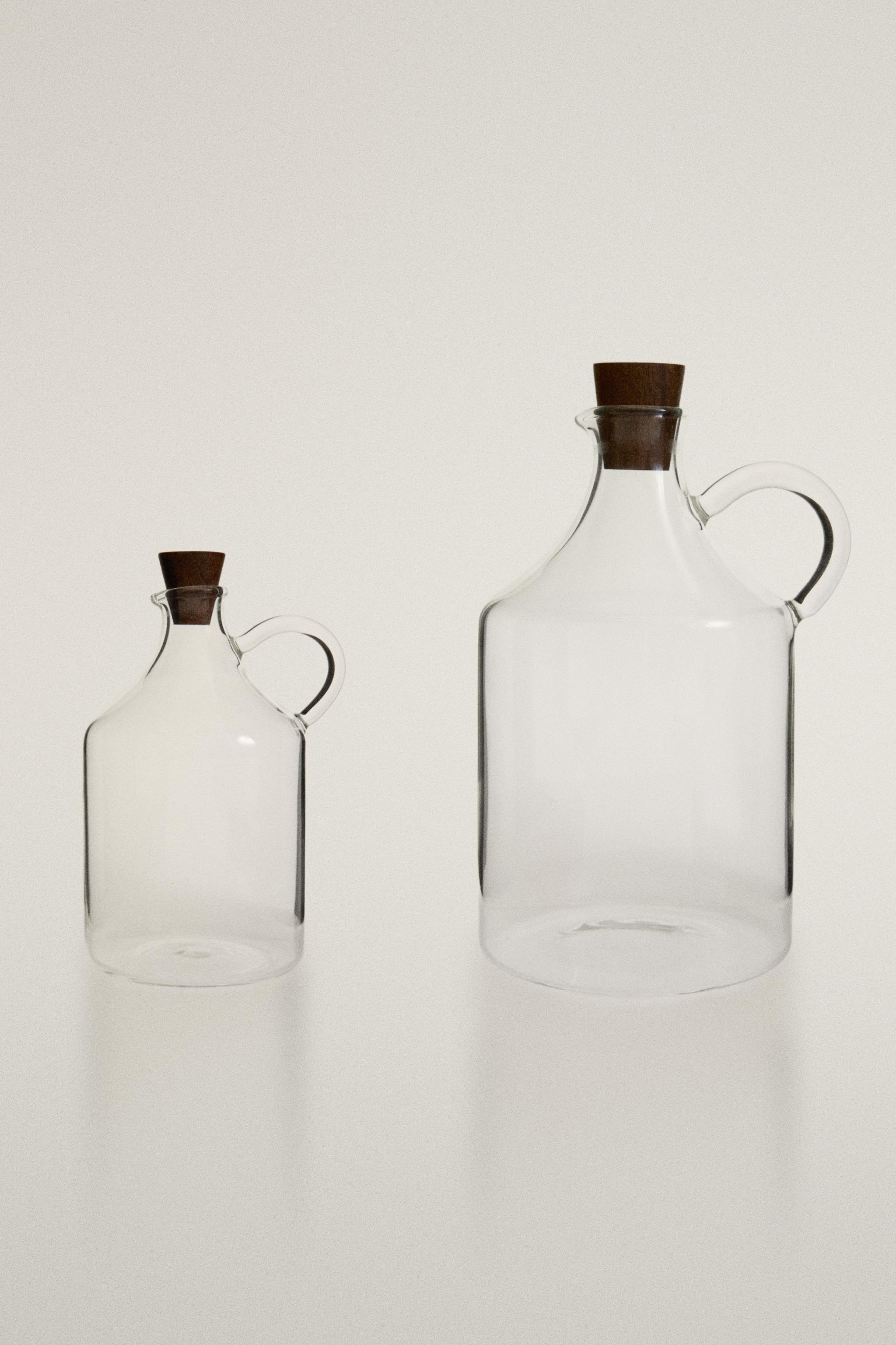 BOROSILICATE GLASS OIL AND VINEGAR CRUET